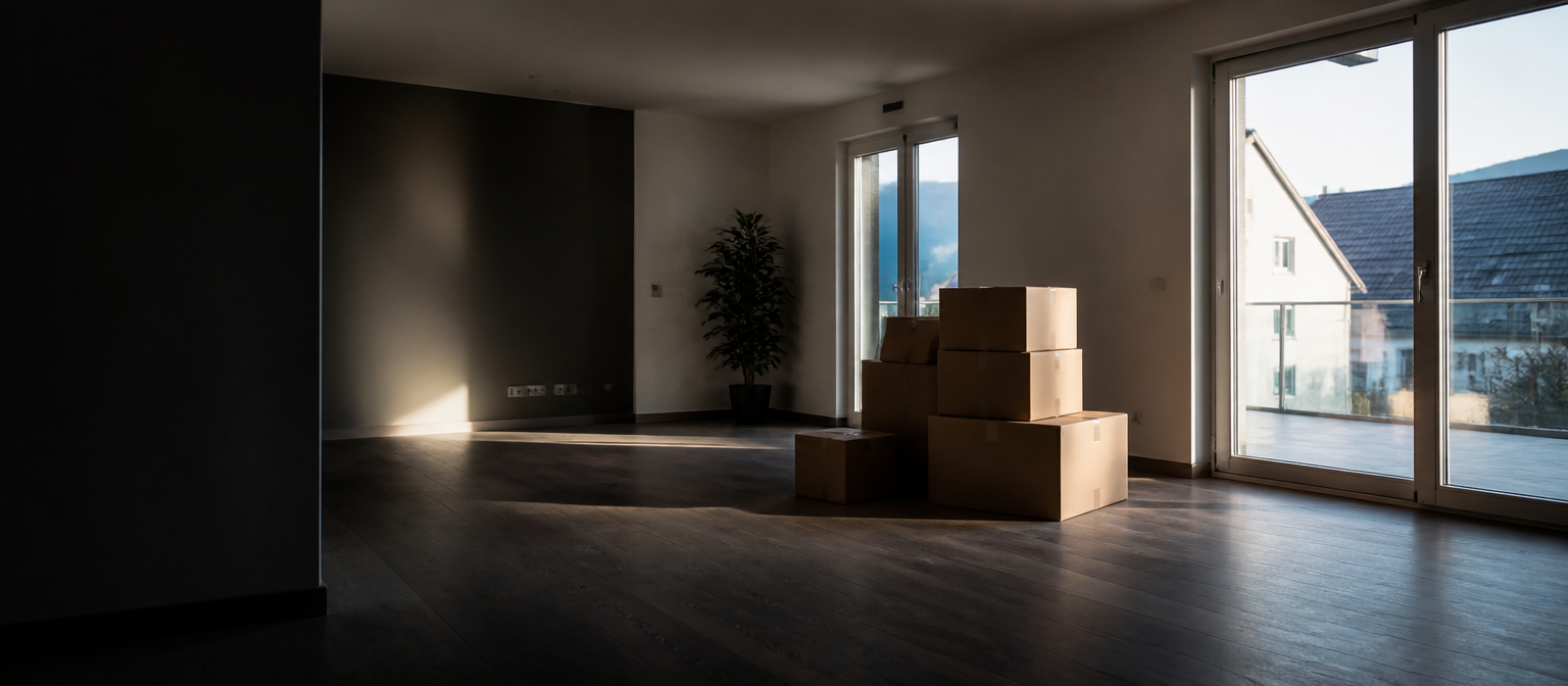 Entrümpelung — aufgeräumte Wohnung nach professioneller Räumung